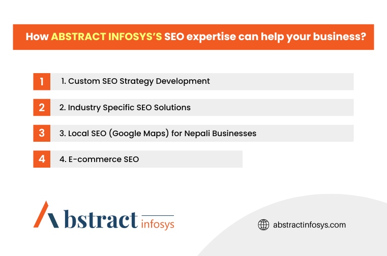How Abstract Infosys can help businesses in Nepal with expert SEO strategies